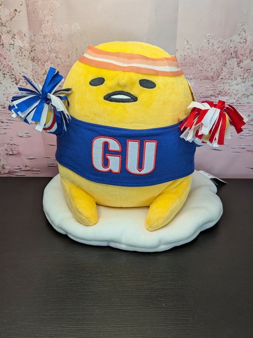 Sanrio Gund Gudetama Cheerleader plush. NWT